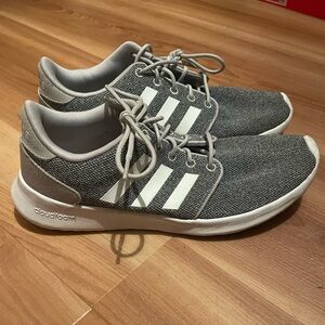 Adidas Gray and White Sneakers